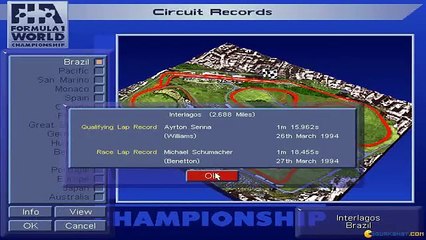 Formula 1 Grand Prix 2 gameplay (PC Game, 1995)