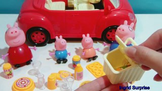 PEPPA PIG TOYS Family Touring Car Picnic BASKET Party Set, Juguetes KIDS VIDEOS