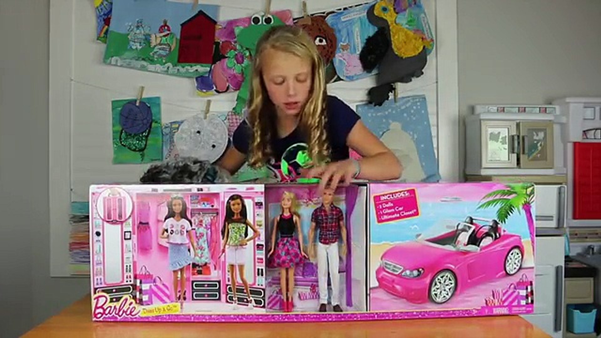 barbie ken dress up and go closet and vehicle giftset