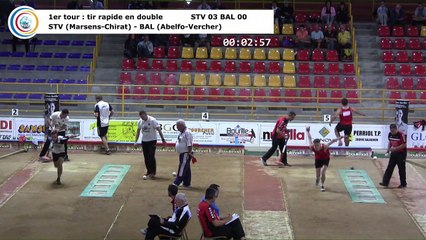 Premier tour, tir rapide double, Club Elite Masculin J1, Saint-Vulbas vs Balaruc-les-Bains, septembre 2017