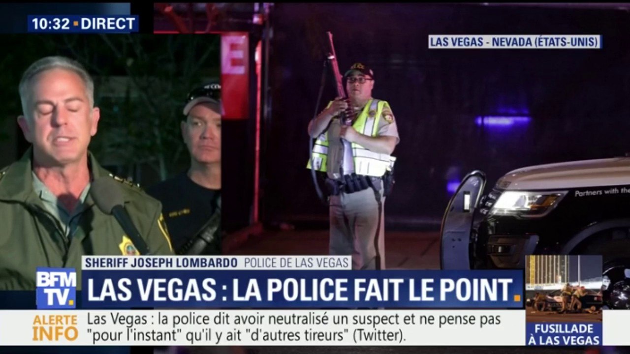 Las Vegas: "Le tireur a été abattu, sa compagne est actuellement interrogée", indique la police