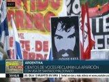 Manifestantes reclaman la aparición con vida de Santiago Maldonado