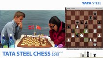 Magnus Carlsen Beats Hou Yifan | Tata Steel Chess Masters new
