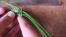 tutorial pulsera de hilos ancha pulseras faciles | frienships bracelets (macrame)