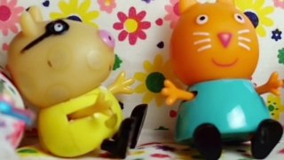 Fun Toys! Funny pig toy and Masha and the bear is afraid of vaccinations. Fun video for kids.