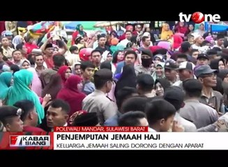 Penjemputan Jemaah Haji Kloter 27 Sulbar Berakhir Ricuh