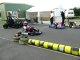 Creneau sur le circuit de dunois kart avec un kart 125 cm3