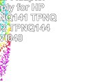 BTExpert AC Adapter Power Supply for HP TPNQ140 TPNQ141 TPNQ142 TPNQ143 TPNQ144 VI04