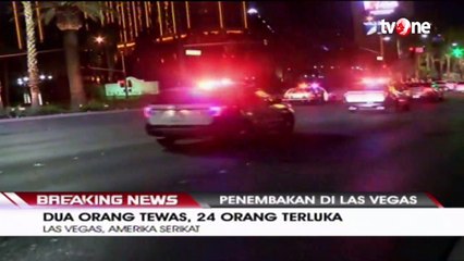 Penembakan di Las Vegas Tewaskan Dua Orang dan 24 Orang Terluka