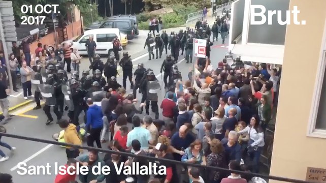 Violents affrontements en Catalogne pendant le référendum