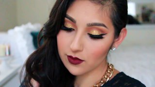 Warm Holiday Makeup Tutorial (50k Giveaway Series)