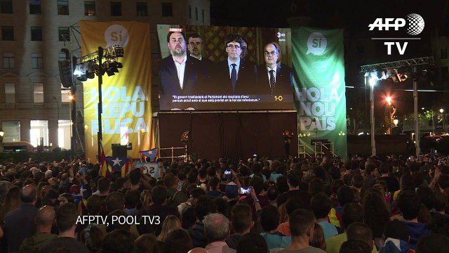 Catalães celebram 'sim' em referendo