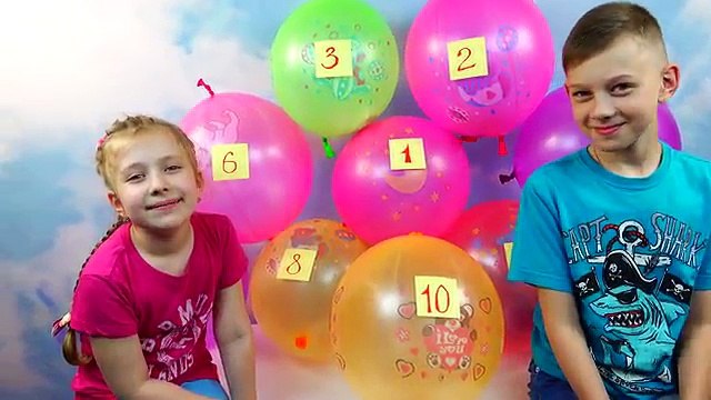 Челлендж Шарики с сюрпризами лопаем над головой CHALLENGE SURPRISE TOYS GIANT BALLOON POP 4К