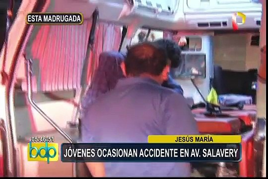 Jesús María: jóvenes presuntamente ebrios ocasionan accidente de tránsito