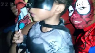 ZOMBIE Aile Halloween 2016 Zoo Scare ZZ Çocuk TV vs SPIDERMAN vs BATMAN