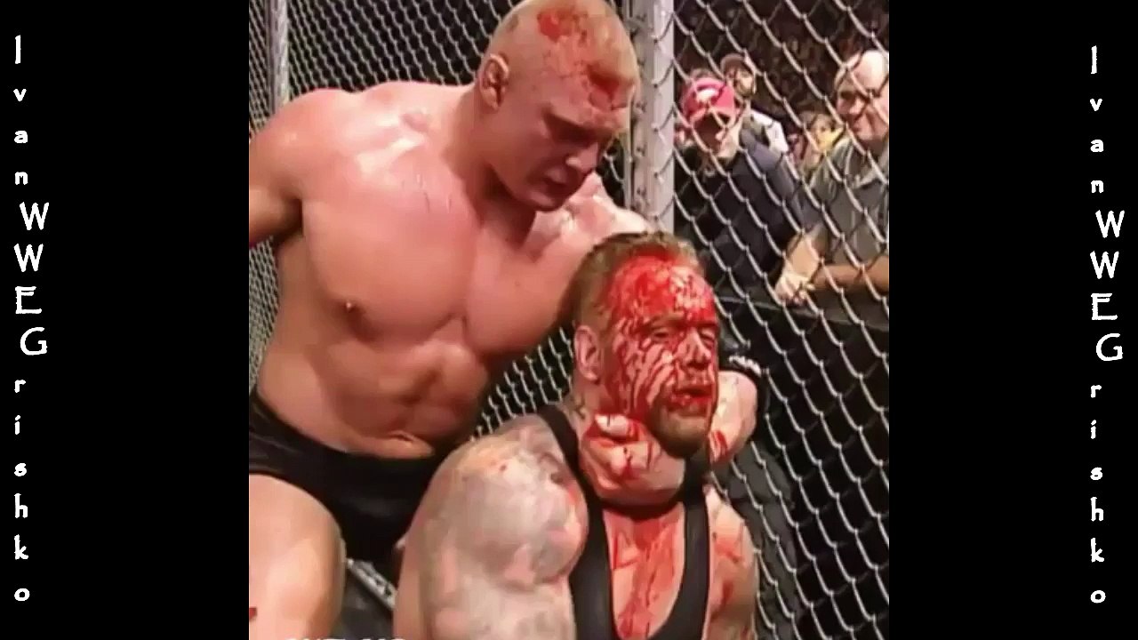 wwe brock lesnar vs undertaker blood match