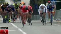 Ce cycliste lève les bras alors qu'il n'a pas gagné ! Oups...