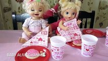 My Baby Alive Valentines Card making Party with BABY ALIVE CHANNEL!