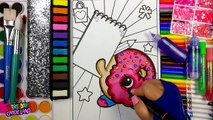 Learn to Color for Kids and Color Shopkins Dlish Donut Coloring Page