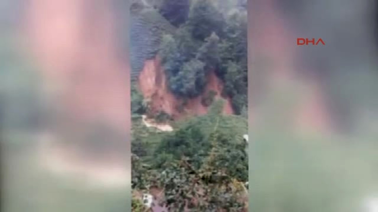 Rize'de Şiddetli Yağış, 20 Ev Boşaltıldı
