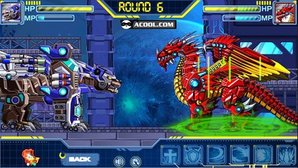 Robot Red Dragon Vs Bear Vs Gorilla Vs Sickle Vs T-Rex | Eftsei Gaming