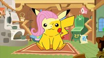 Pokemon GO Pikachu Transforms into My Little Pony mane 6 Charers For Learning Colors