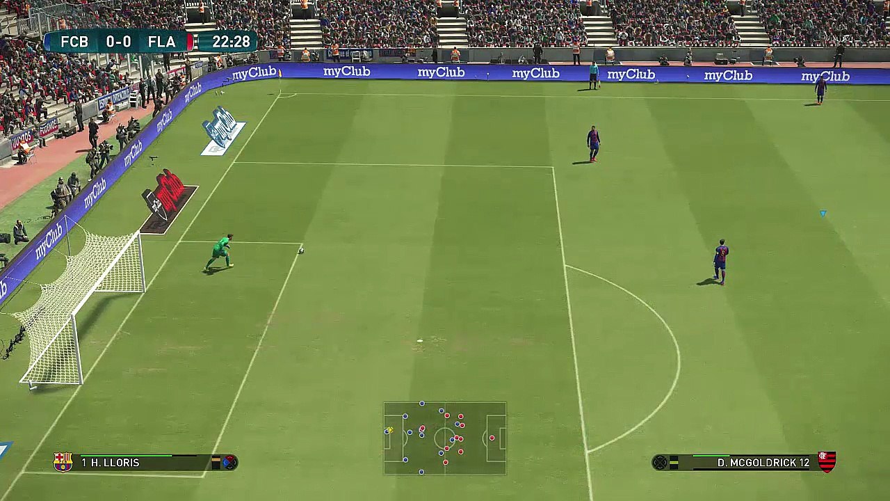 PES 2017 Flamengo vs Barcelona Jogo Completo 04