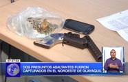 Dos presuntos asaltantes fueron capturados en el noroeste de Guayaquil