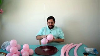 Balloon Column tutorial twisted braid decoration idea / Balloon Centerpiece how to