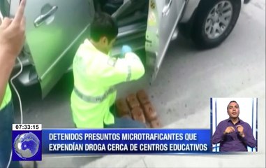 Detenidos presuntos microtraficantes que expendían droga cerca de centros educativos