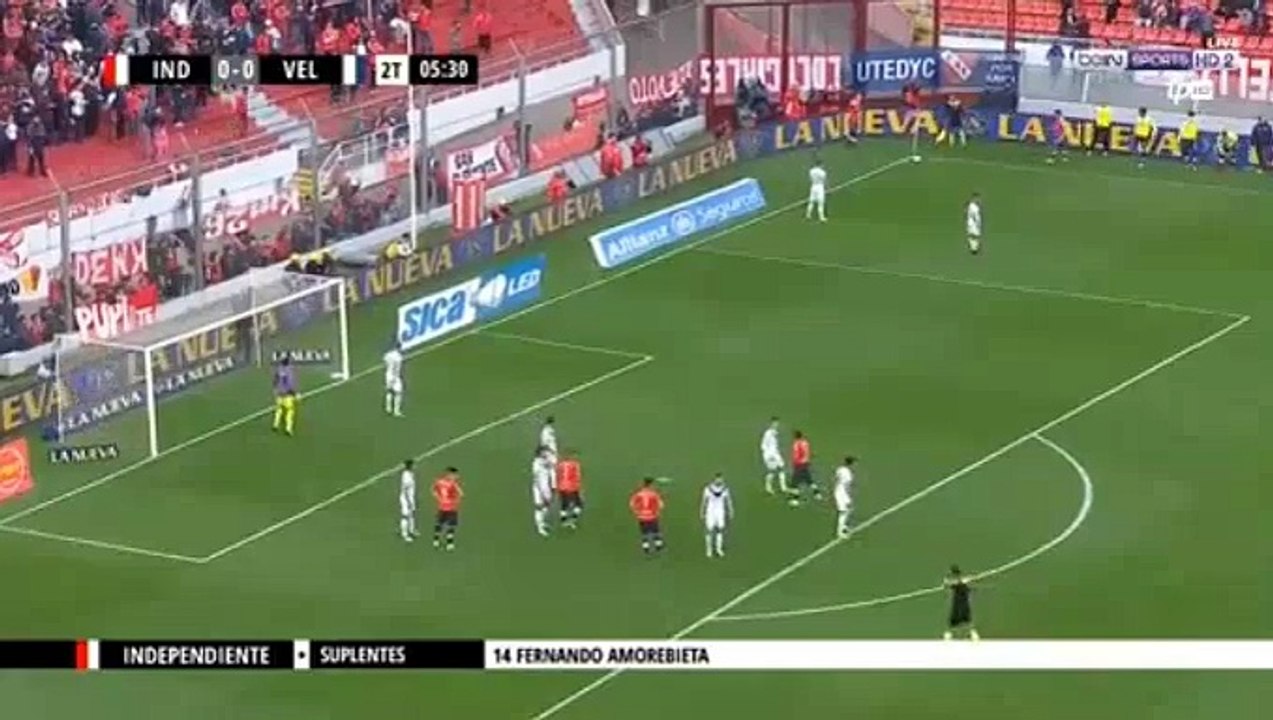 Maximiliano Meza Goal HD - Independiente	1-0	Velez Sarsfield 01.10.2017