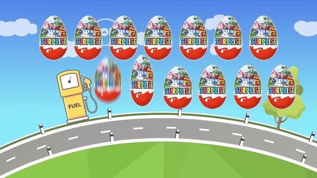 Робокар Поли - Киндер Сюрприз - Роботрак Рой. Мультик с машинками. Robocar Poli - Kinder Surprise