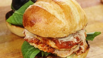 Peach BBQ Chicken Burgers