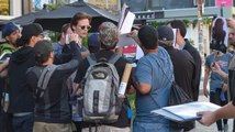 Bill Skarsgard Gets Mobbed by Fans in New York City