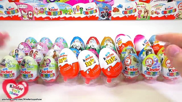 Киндер МИКС, Kinder Surprise Лунтик и смешарики, Кунг Фу Панда 3, Маша и медведь, Май Литл пони