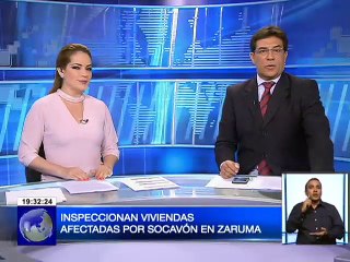 Inspeccionan viviendas afectadas por socavón en Zaruma