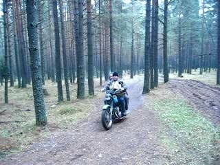 Altes, russisches Motorrad im Ural