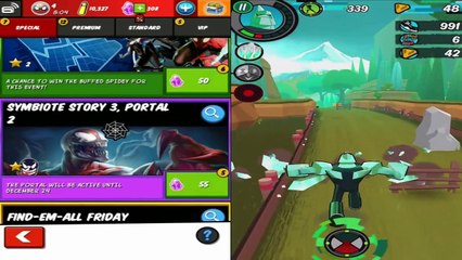 Spider man Unlimited- Venom, Carnage vs Ben 10- Up to Speed - Master the Omnitrix
