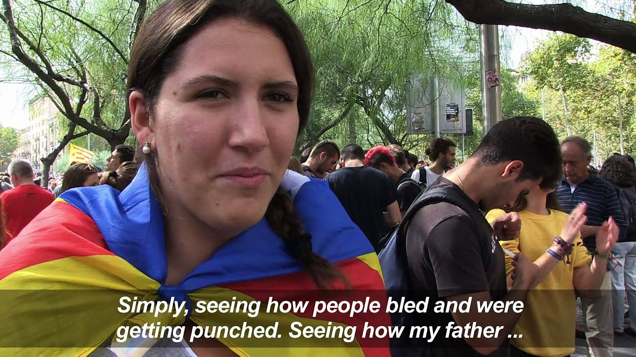 Residents of Barcelona react to referendum and ensuing violence