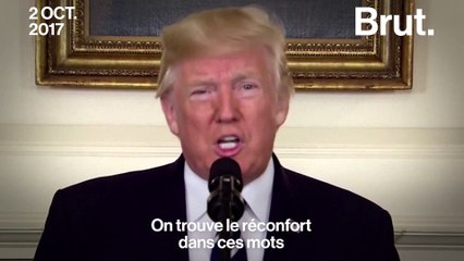 Donald Trump réagit à la tuerie de Las Vegas