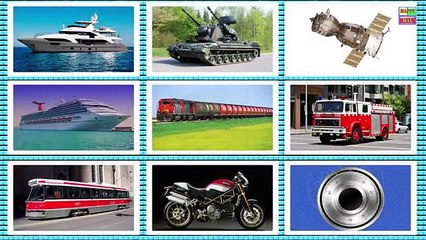 Learning Street Vehicles Names and Sounds for Kids Learn Cars, Trucks