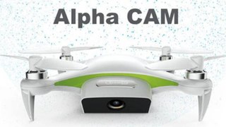 Alpha CAM WiFi FPV Mini Flexible Selfie Drone With 4K HD Camera GPS RC Quadcopter