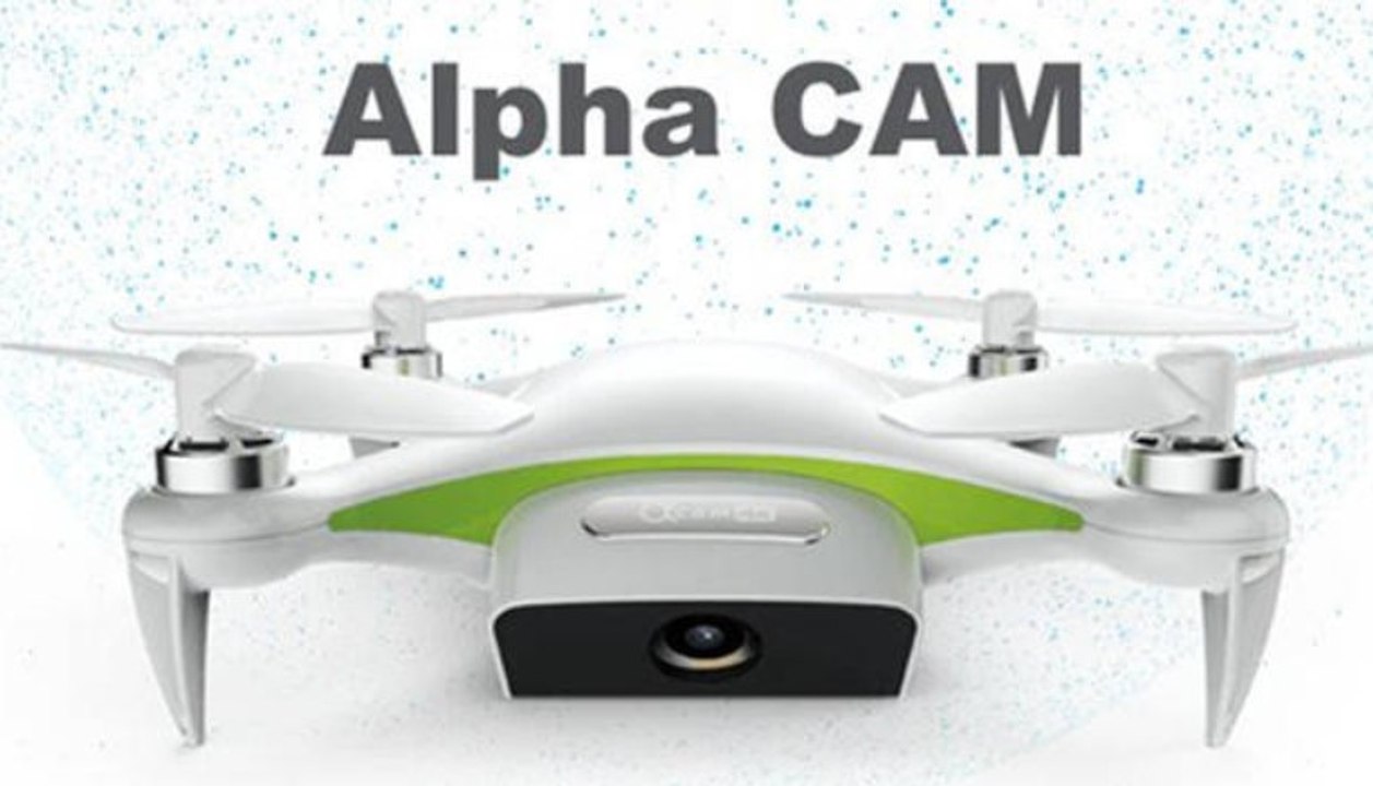Alpha CAM WiFi FPV Mini Flexible Selfie Drone With 4K HD Camera GPS RC Quadcopter