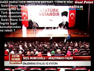 HAÇLIYA ŞEFKAT, TÜRKE KİN!-SAİDİ NURSİ