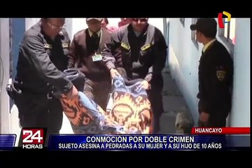 Huancayo: hombre asesina a pedradas a su esposa e hijo de 10 años