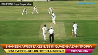 Shaheen Afridi took 8 for 39 in the Quaid-e-Azam Trophy