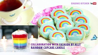 Rainbow with Clouds Cookies Slice & Bake Surprise! DIY Rainbow Treats