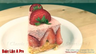 Strawberry ShortCake Recipe / Classic French Torte Fraisier Recipe