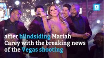 Mariah Carey blindsided by Vegas news during interview