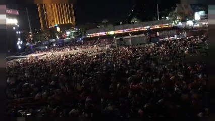 A Las Vegas-i mészárlásról készült amatőr felvételek